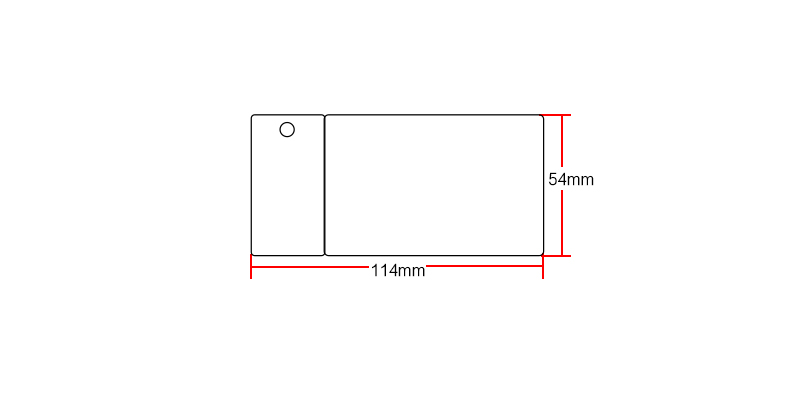 Ntag213 inkjet white card size:54*114