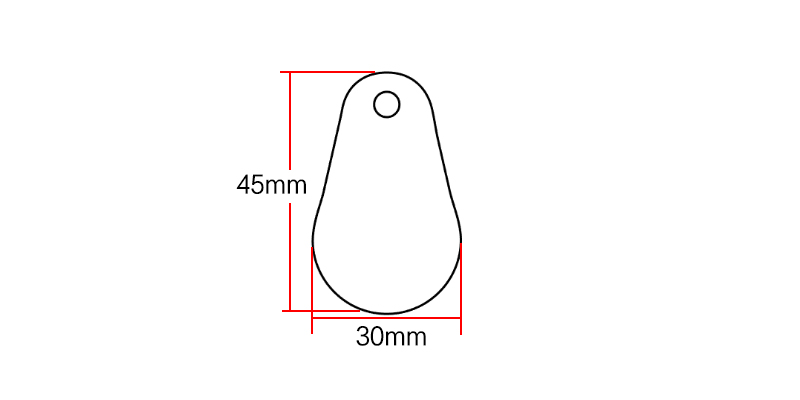 ntag215 epoxy tag size:45*30mm