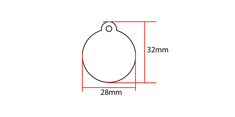 NTAG215 NFC Keyfob size:32*28mm