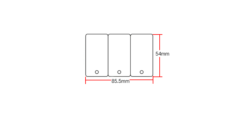 Ntag213 inkjet white card size:54*85.5