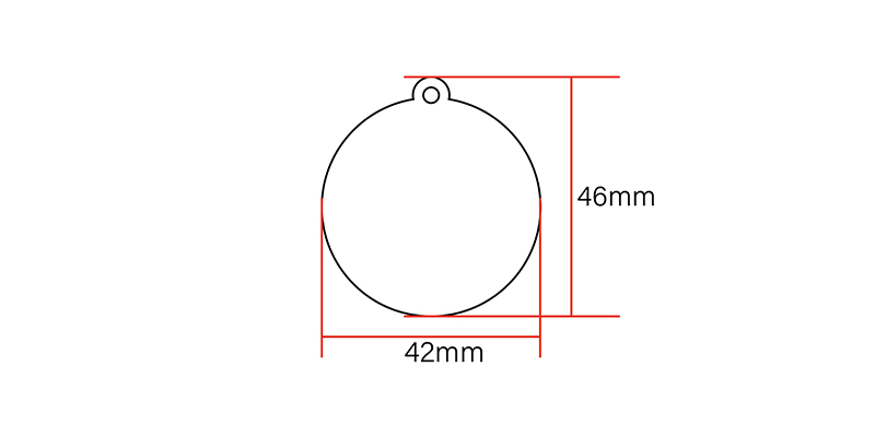 NTAG215 NFC Keyfob size:42*46mm