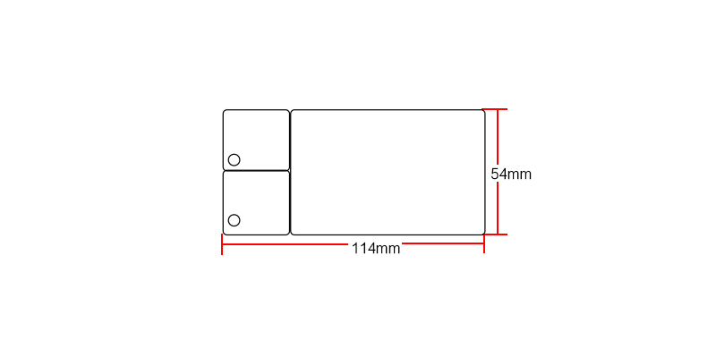 Ntag213 inkjet white card size:54*114