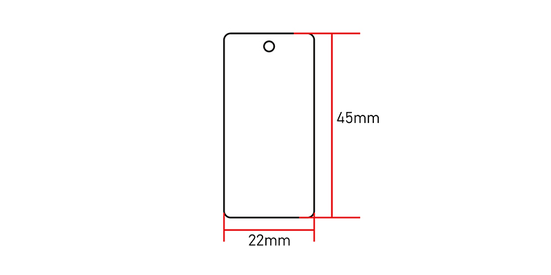 NTAG215 NFC Keyfob size:45*22mm