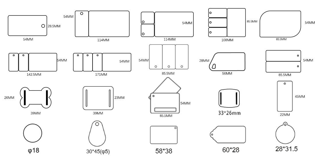 LF 125 kHz Non-standard Card size