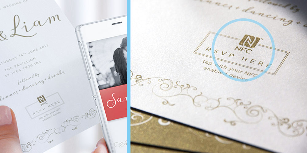 nfc wedding invitation