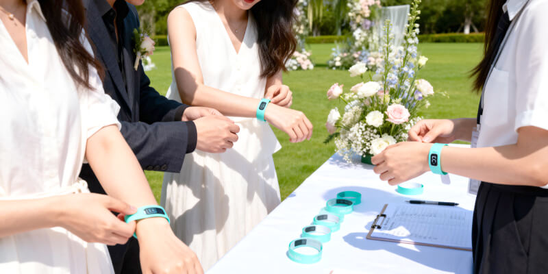 nfc wedding wristbands the interactive invitation your guests will actually wear 2