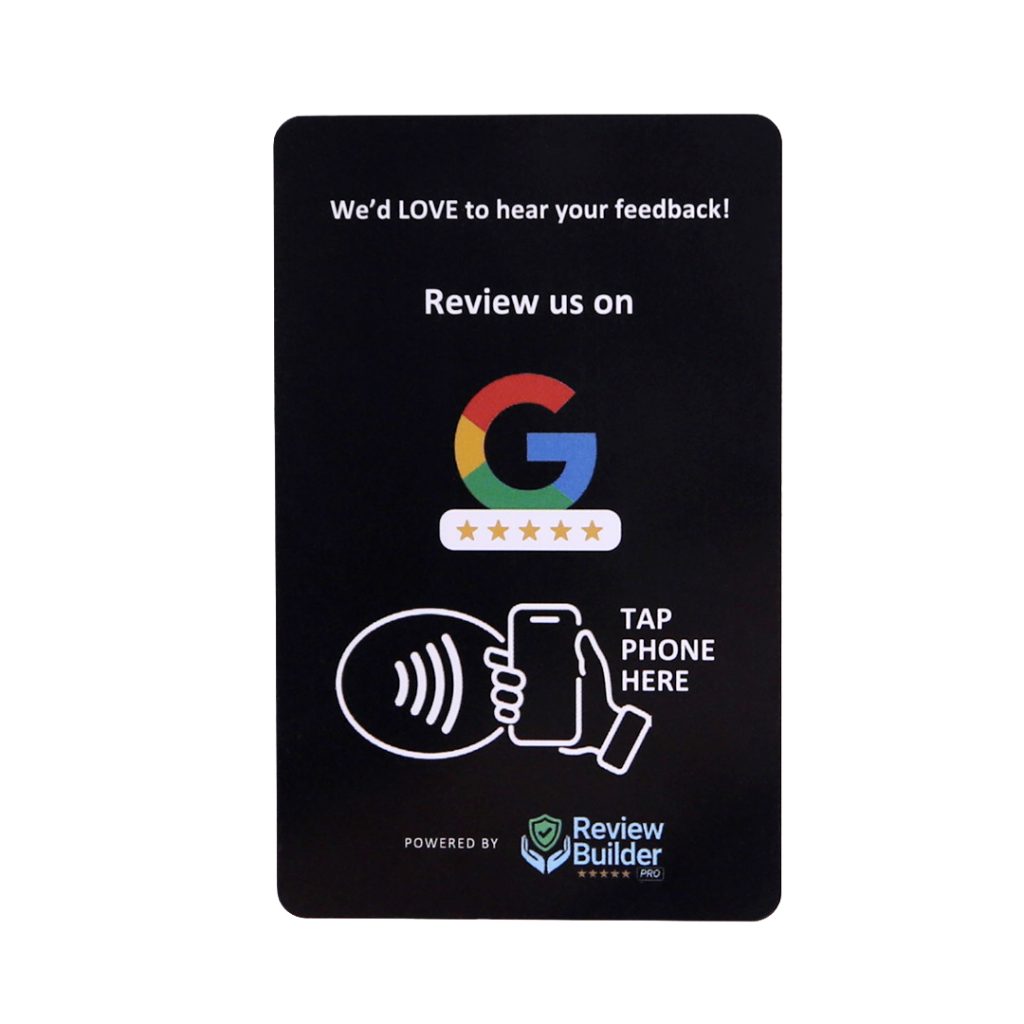smart google review nfc tags instant feedback & customer rating cards05