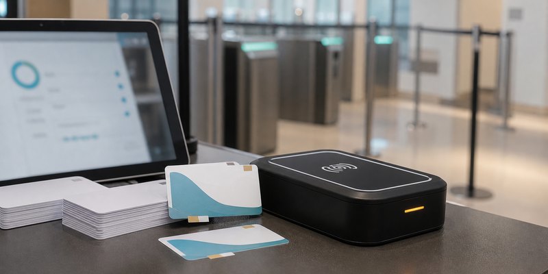 RFID ticket card gate reader sample testing before bulk production